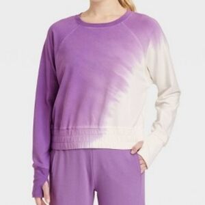 Joy Lab French Terry Tie Die Pull Over Size Large